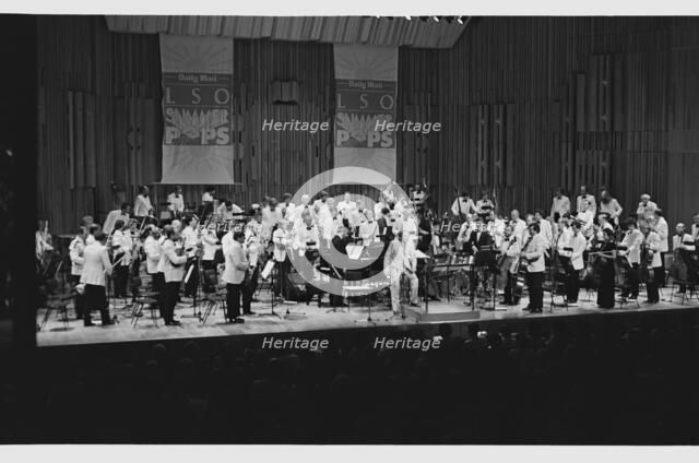 Johnny Dankworth and London Symphony Orchestra, Barbican, London, 1986.   Artist: Brian O'Connor.