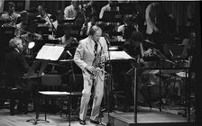 Johnny Dankworth, Barbican, London, 1986. Artist: Brian O'Connor