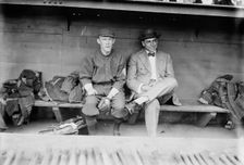 Johnny Evers & George Stallings, Boston NL (baseball), 1914. Creator: Bain News Service