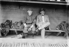Johnny Evers & George Stallings, Boston NL (baseball), 1914. Creator: Bain News Service