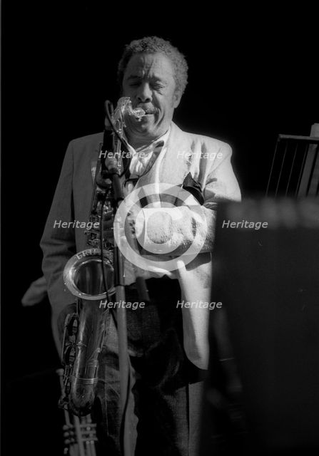 Johnny Griffin, Pendley Jazz Fest., UK, July 1985.   Artist: Brian O'Connor.