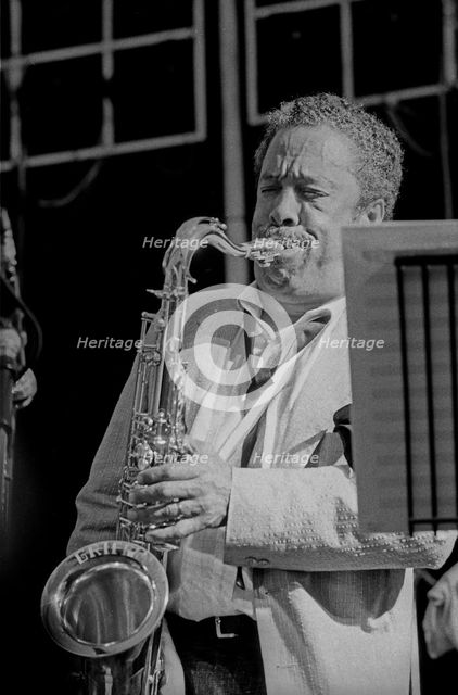 Johnny Griffin, Pendley Jazz Fest., UK, July 1985.   Artist: Brian O'Connor.
