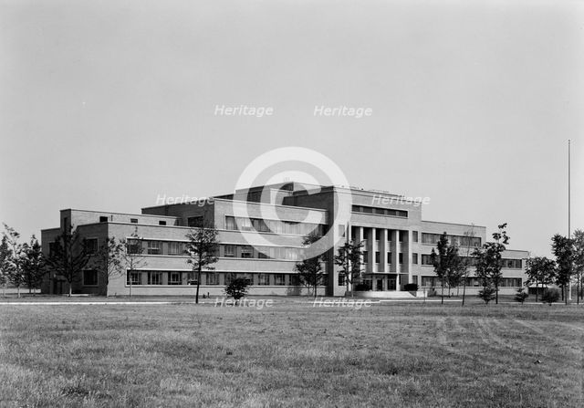 Johns-Manville Research Laboratory, Finderne, New Jersey, 1949. Creator: Gottscho-Schleisner, Inc.