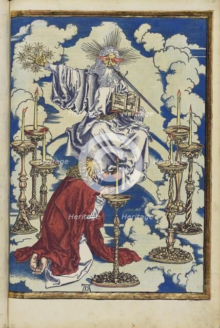 John's vision of the candlestick. From the Apocalypse (Revelation of John), 1511. Creator: Dürer, Albrecht (1471-1528).