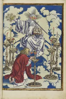 John's vision of the candlestick. From the Apocalypse (Revelation of John), 1511. Creator: Dürer, Albrecht (1471-1528)