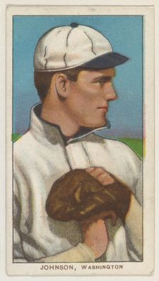 Johnson, Washington, American League, from the White Border series (T206) for the Ameri..., 1909-11. Creator: American Tobacco Company