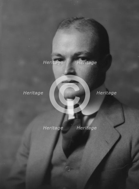 Johnson, S.H., Mr., portrait photograph, 1916. Creator: Arnold Genthe.