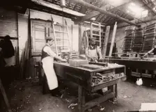 Joiners's shop, Rowntree Cocoa Works, York, Yorkshire, 1902