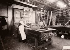 Joiners's shop, Rowntree Cocoa Works, York, Yorkshire, 1902