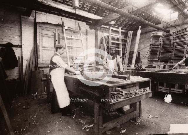 Joiners's shop, Rowntree Cocoa Works, York, Yorkshire, 1902. Artist: Unknown