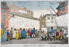 Joint Stock Street 1809. Artist: Anon