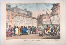 Joint Stock Street, March 10, 1808., March 10, 1808. Creator: Thomas Rowlandson
