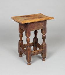 Joint Stool, 1680/1710. Creator: Unknown