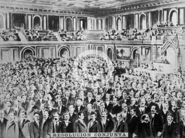 Joint Resolution, (1898), 1920s. Artist: Unknown
