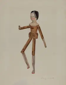 Jointed Dutch Doll, 1935/1942. Creator: Beverly Chichester