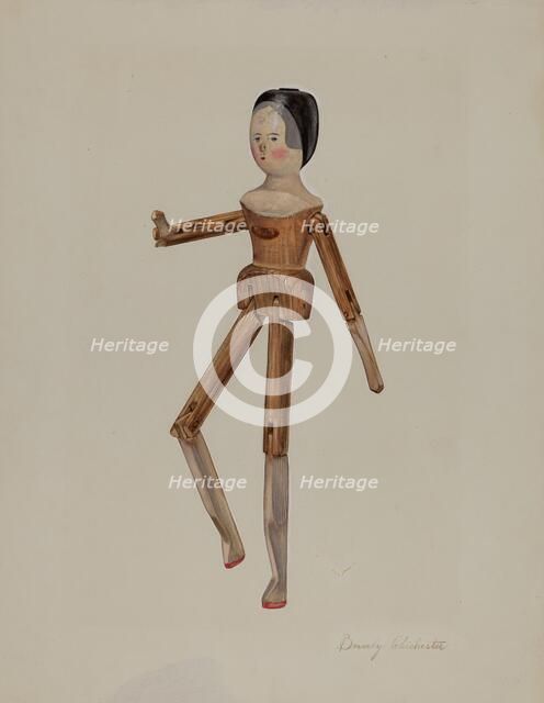 Jointed Dutch Doll, 1935/1942. Creator: Beverly Chichester.
