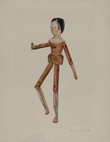 Jointed Dutch Doll, 1935/1942. Creator: Beverly Chichester