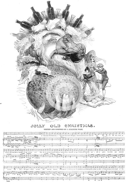 Jolly Old Christmas, 1844. Creator: Smyth.
