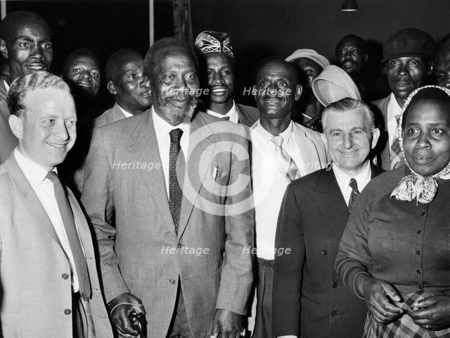 Jomo Kenyatta (1889-1978), First President of independent Kenya. Creator: Unknown.