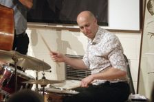 Jon Ormston, Peter Letanka Trio, Steyning Jazz Club, Steyning, West Sussex, 2022. Creator: Brian O'Connor