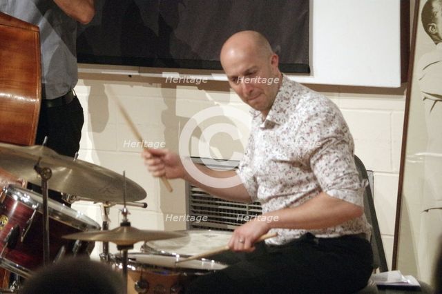 Jon Ormston, Peter Letanka Trio, Steyning Jazz Club, Steyning, West Sussex, 2022. Creator: Brian O'Connor.