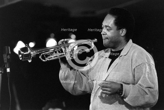 Jon Faddis, American jazz trumpeter, North Sea Jazz Festival, The Hague, Holland, c1991. Creator: Brian Foskett.