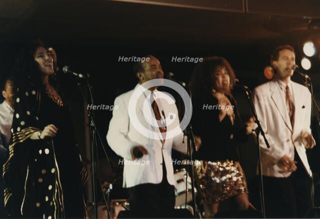 Jon-Judith-Aria Hendricks and Kevin Burke, North Sea Jazz Festival, Netherlands, 1991. Creator: Brian Foskett.