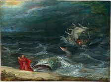 Jonah and the Whale, 17th century. Creator: Anonymous