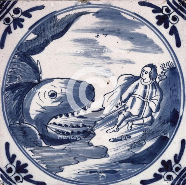 Jonah and the whale. Artist: Unknown