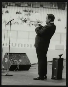 Jonah Jones playing at the Newport Jazz Festival, Ayresome Park, Middlesbrough, July 1978. Creator: Denis Williams