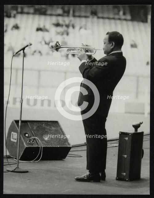 Jonah Jones playing at the Newport Jazz Festival, Ayresome Park, Middlesbrough, July 1978. Artist: Denis Williams