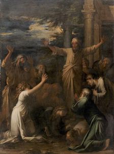 Jonah Preaches at Nineveh, 1661. Creator: Rosa, Salvatore (1615-1673)