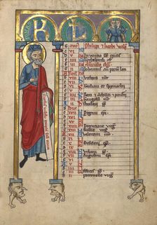 Jonah; Psalter, about 1240-1250. Creator: Unknown