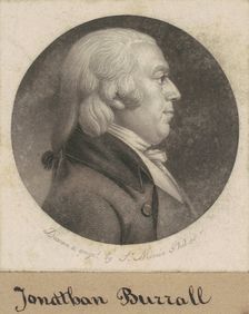 Jonathan Burrall, 1798-1803. Creator: Charles Balthazar Julien Févret de Saint-Mémin