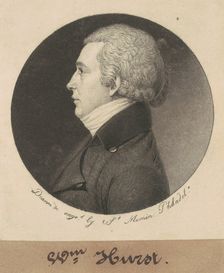 Jonathan Harvey Hurst, 1798. Creator: Charles Balthazar Julien Févret de Saint-Mémin