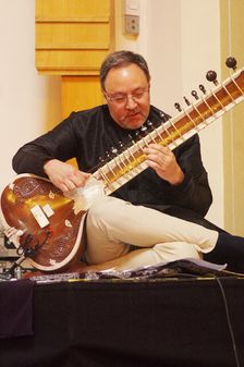 Jonathan Mayer, Indo Jazz Fusion Revisited, Loughton Methodist Church, Loughton, Essex, 2024. Creator: Brian O'Connor