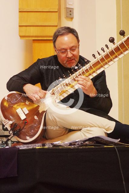 Jonathan Mayer, Indo Jazz Fusion Revisited, Loughton Methodist Church, Loughton, Essex, 2024. Creator: Brian O'Connor.