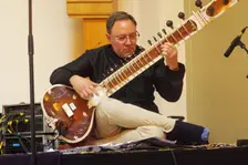 Jonathan Mayer, Indo Jazz Fusion Revisited, Loughton Methodist Church, Loughton, Essex, 2024. Creator: Brian O'Connor