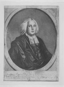Jonathan Mayhew, D. D. Pastor of the West Church in Boston, New England, 1766. Creator: Richard Jennys
