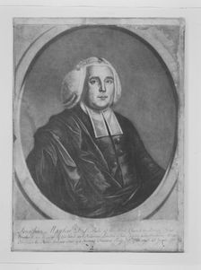 Jonathan Mayhew, D. D. Pastor of the West Church in Boston, New England, 1766. Creator: Richard Jennys