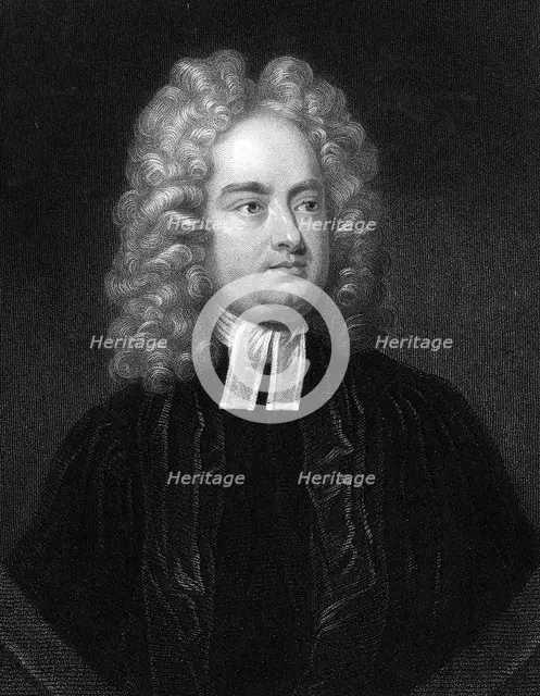Jonathan Swift, Anglo-Irish clergyman, satirist and poet. Artist: Unknown
