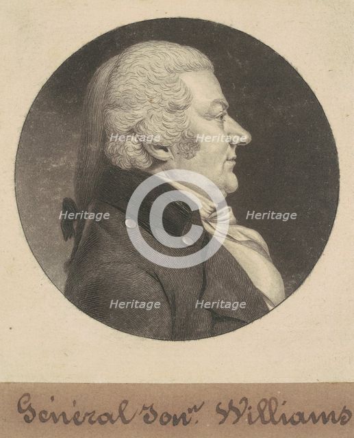 Jonathan Williams, 1798. Creator: Charles Balthazar Julien Févret de Saint-Mémin.