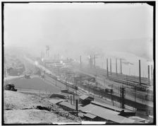 Jones and Laughlin steel mills, Pittsburgh, Pa., between 1900 and 1915. Creator: Unknown