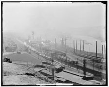 Jones and Laughlin steel mills, Pittsburgh, Pa., between 1900 and 1915. Creator: Unknown