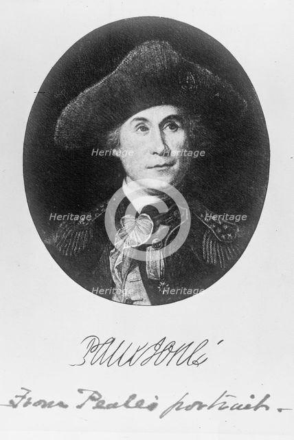 Jones, John Paul - Peale's Portrait, 1917. Creator: Harris & Ewing.
