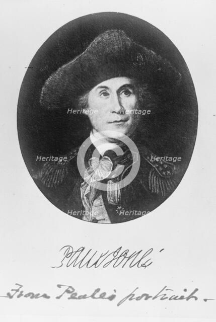 Jones, John Paul - Peale's Portrait, 1917. Creator: Harris & Ewing.