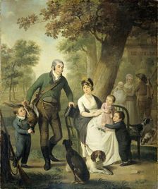 Jonkheer Gysbert Carel Rutger Reinier van Brienen van Ramerus...with his Wife and...Children, 1804. Creator: Adriaan De Lelie