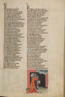 Jonicus, the First Astronomer; Weltchronik, about 1400-1410. Creator: Unknown