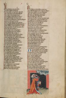 Jonicus, the First Astronomer; Weltchronik, about 1400-1410. Creator: Unknown