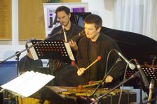Jonny Mansfield, Stan Sulzmann’s Neon Orchestra, Watermill Jazz Club, Dorking, Surrey, Nov 2023. Creator: Brian O'Connor